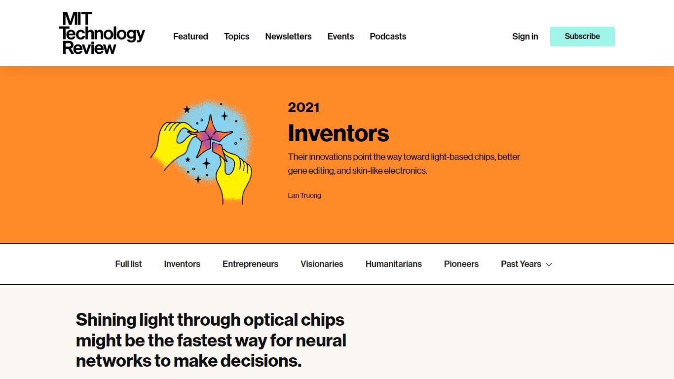 35 Innovators Under 35: Nicholas Harris | MIT Technology Review